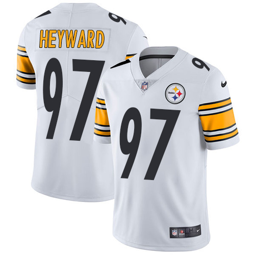 2019 Men Pittsburgh Steelers #97 Heyward White Nike Vapor Untouchable Limited NFL Jersey